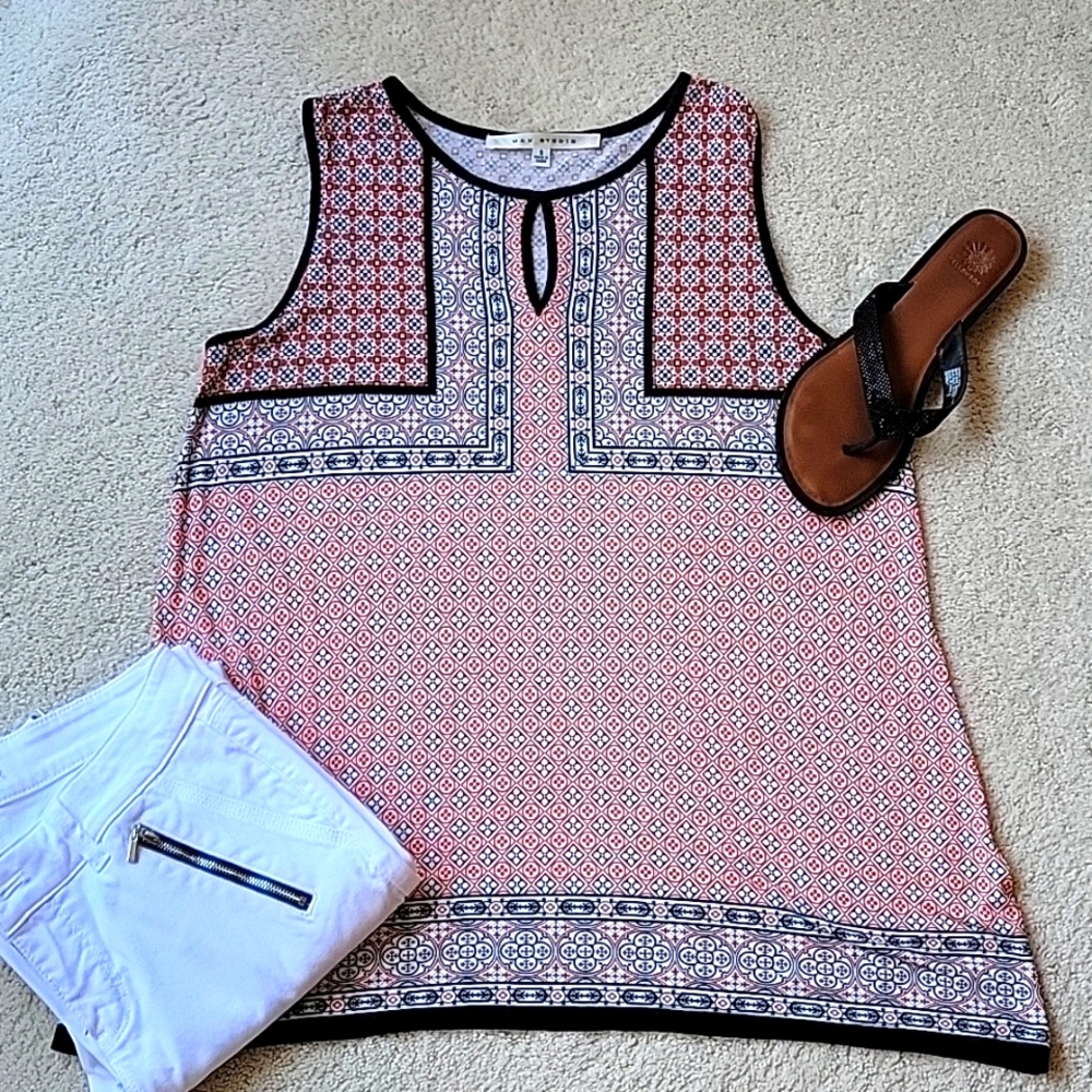 Max Studio Print Tank Top